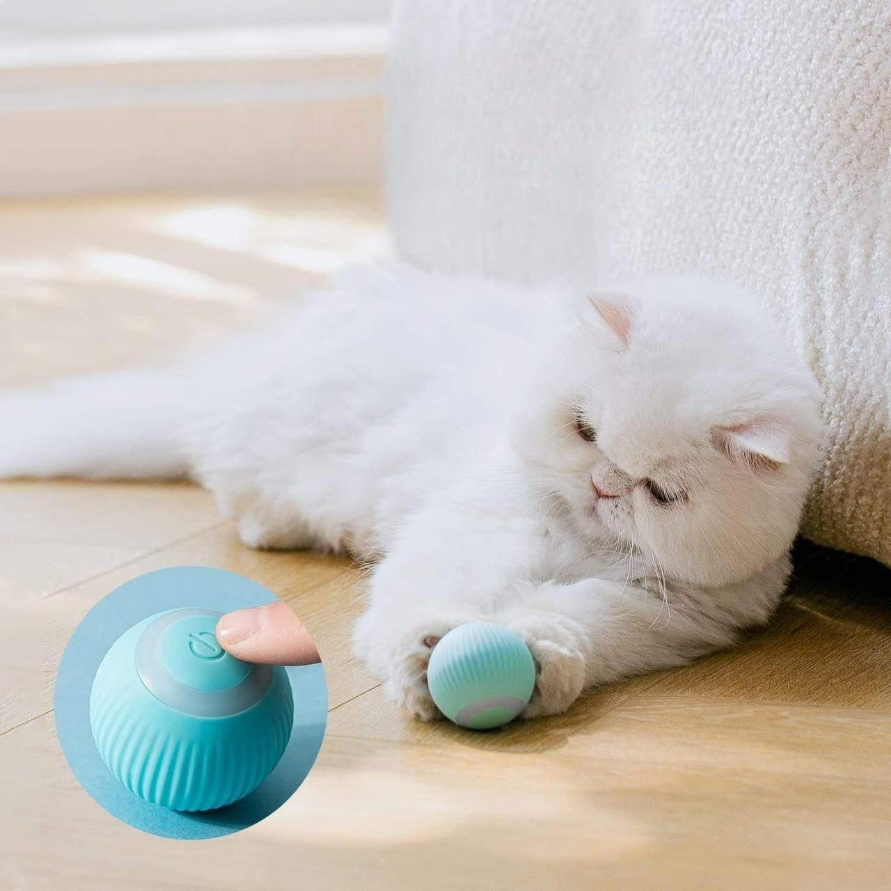 Interactive LED Rotating Cat Toy